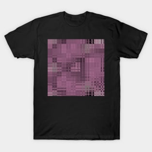 Abstract Squares Baby Pink Pattern T-Shirt